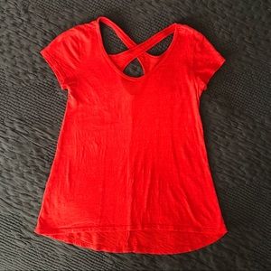 ANTHROPOLOGIE Criss-cross Back Tee